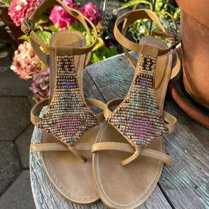 nickels beaded sandals size 10